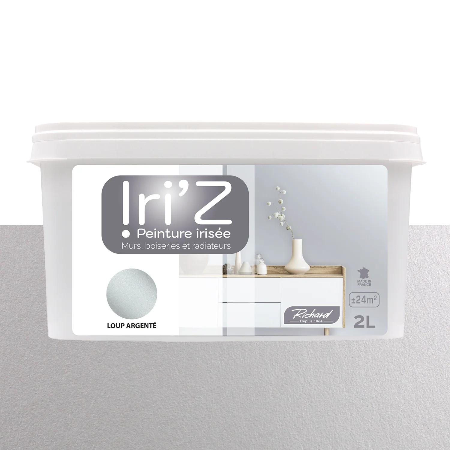 Richard Peinture IRIZ Peinture loup argenté Brillant 2 L