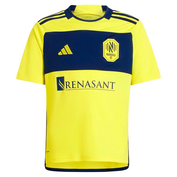Hany Mukhtar Nashville SC adidas Youth 2024 The 615 Kit Replica Player Jersey - Yellow