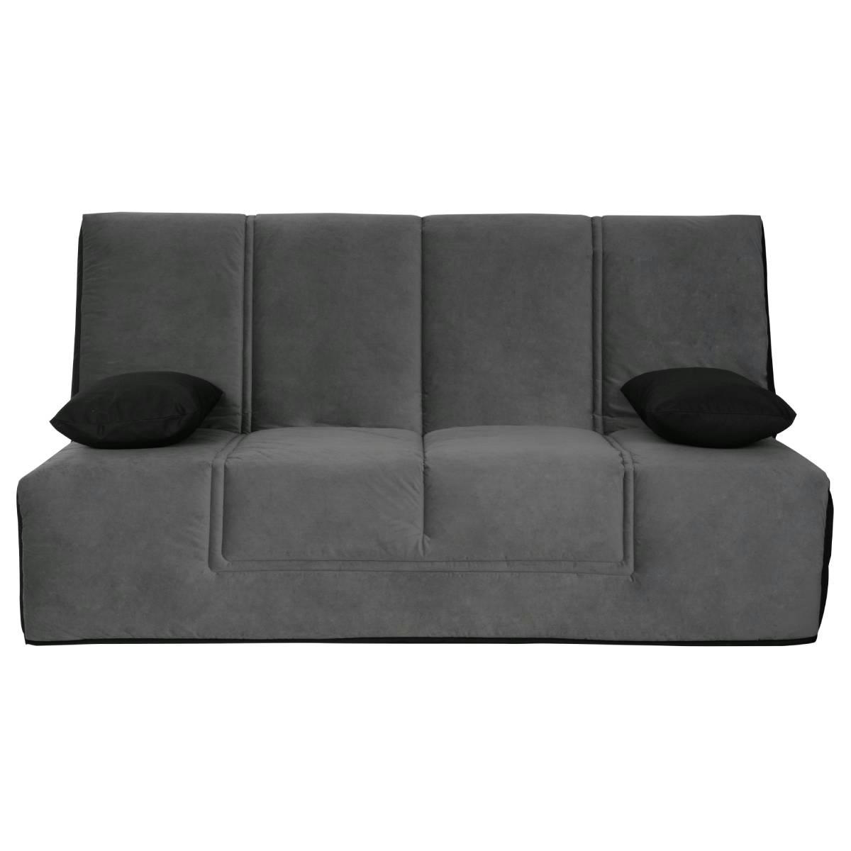 LOS ANGELES - Banquette CC LOS ANGELES 130x190, matelas Dunlopillo, angel gris