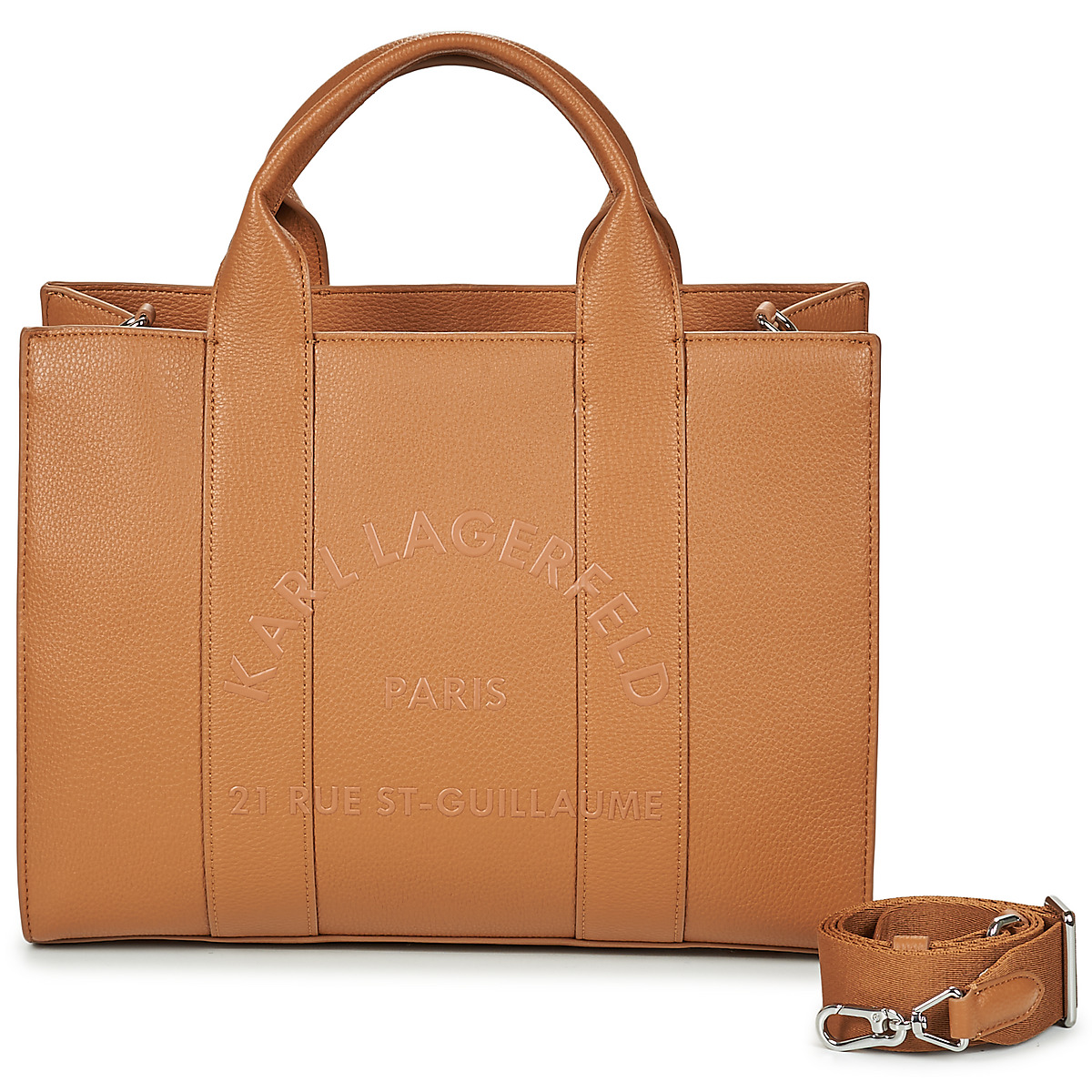 Karl Lagerfeld - K/RSG PEBBLE SQUARE MED TOTE - Camel
