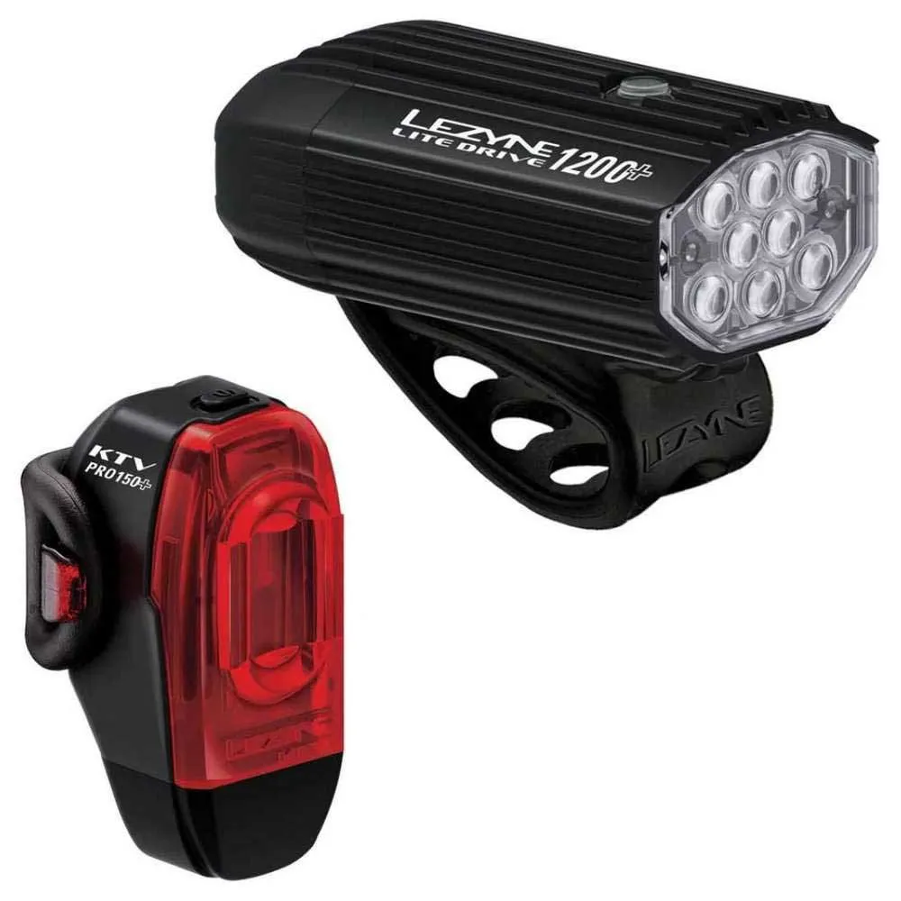 Lezyne Lite Drive 1200  / KTV Drive Pro  light set