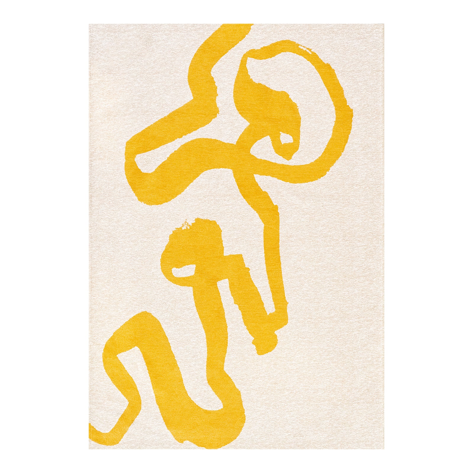 Ecorugs vloerkleed Pure Yellow - geel - 80x150cm