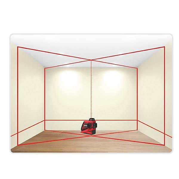 METRICA - Niveau automatique laser 3D VERT - Réf. 61410MPLUS