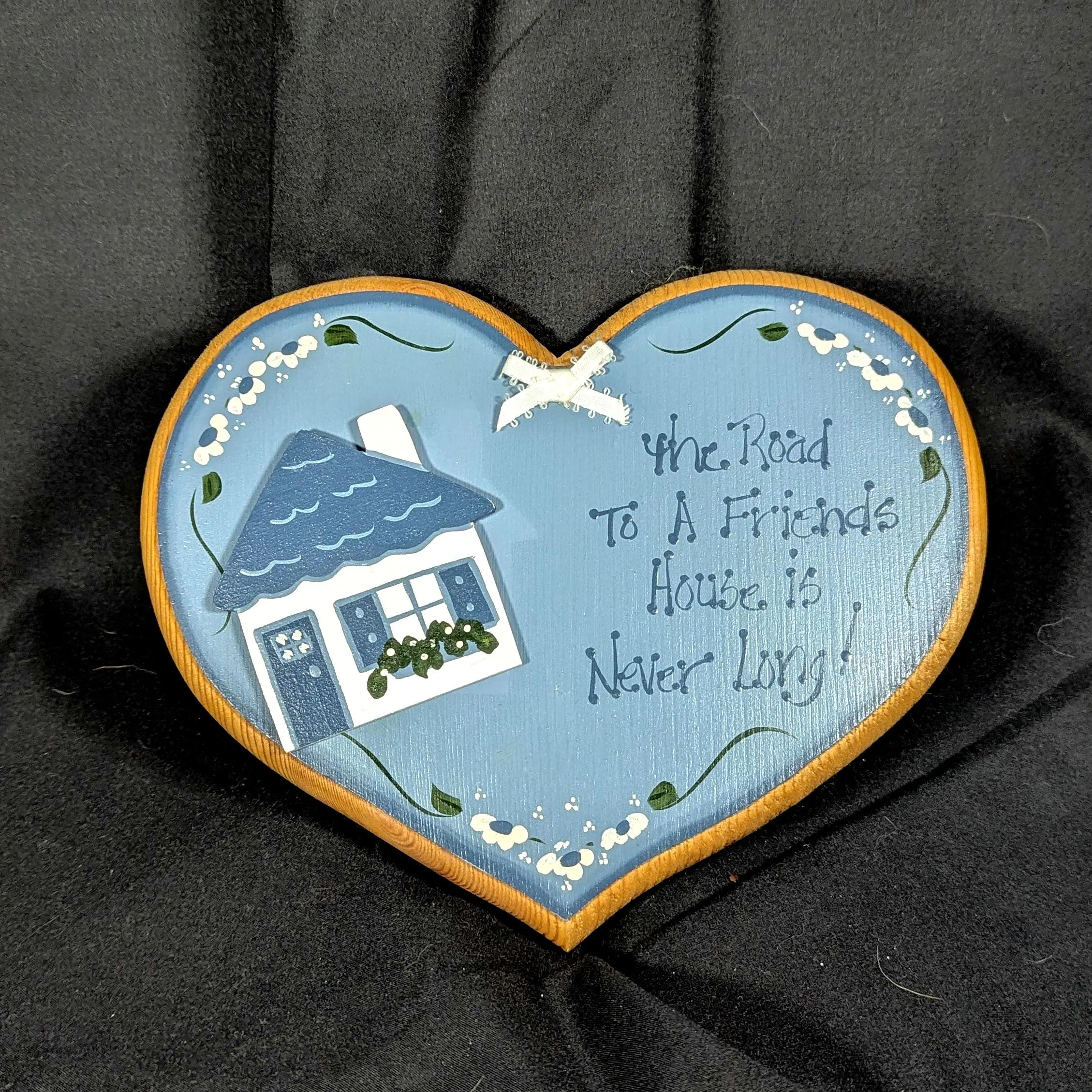 Vintage Heart-Shaped Wall Plaque