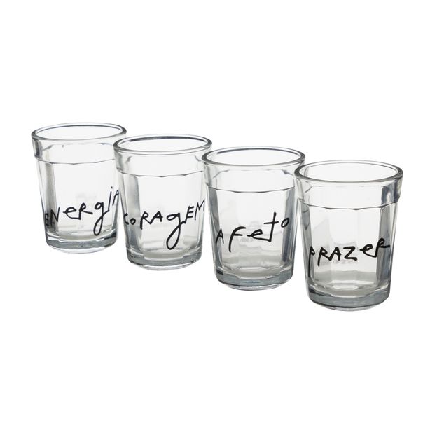 COPO APERITIVO 45 ML COM 4 MANUSCRITO