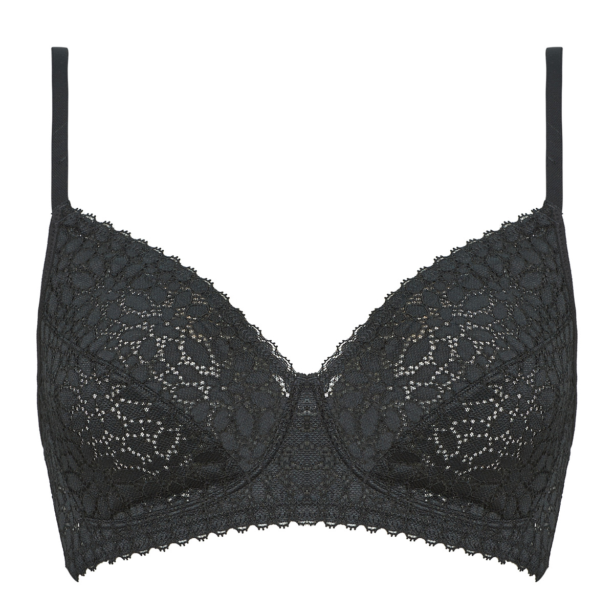 DIM - DAILY DENTELLE SANS ARMATURE - Black
