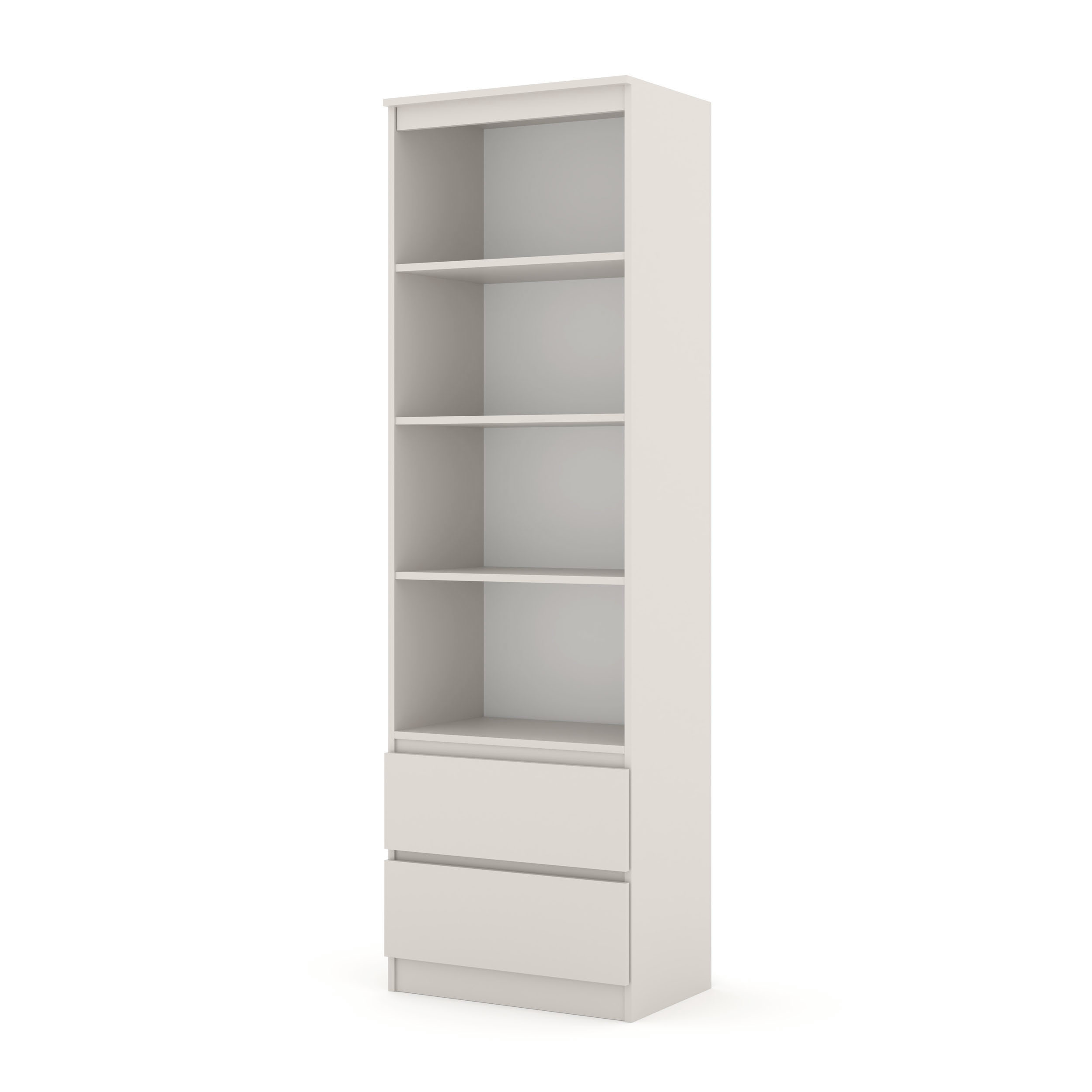 Regał otwarty MAJA 60 cm 2S kaszmir 2 szuflady półki