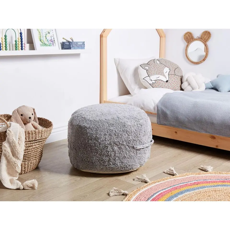 KANDHKOT - Poef - Grijs - 50 x 35 - Katoen