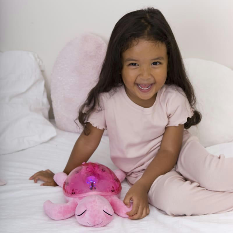 - Veilleuse peluche tortue tranquille rose