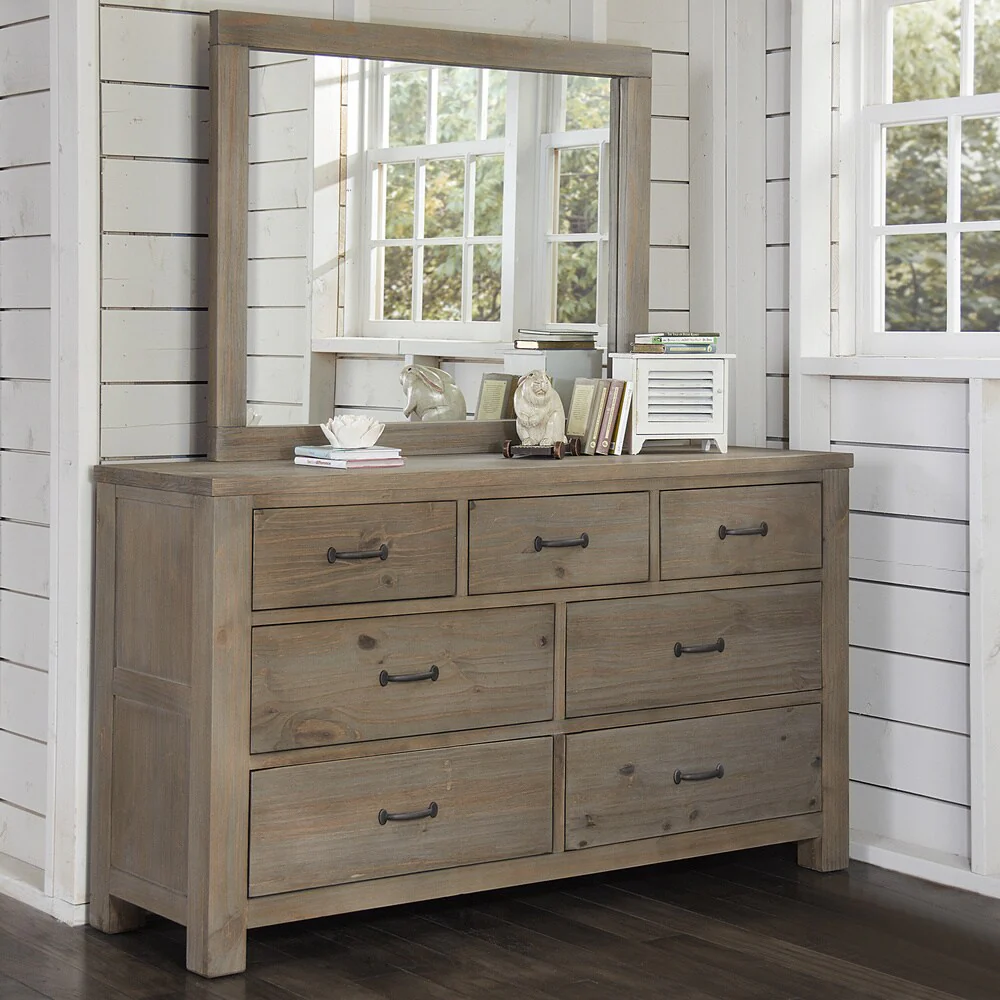 NE Kids Highlands Driftwood 7-drawer Dresser