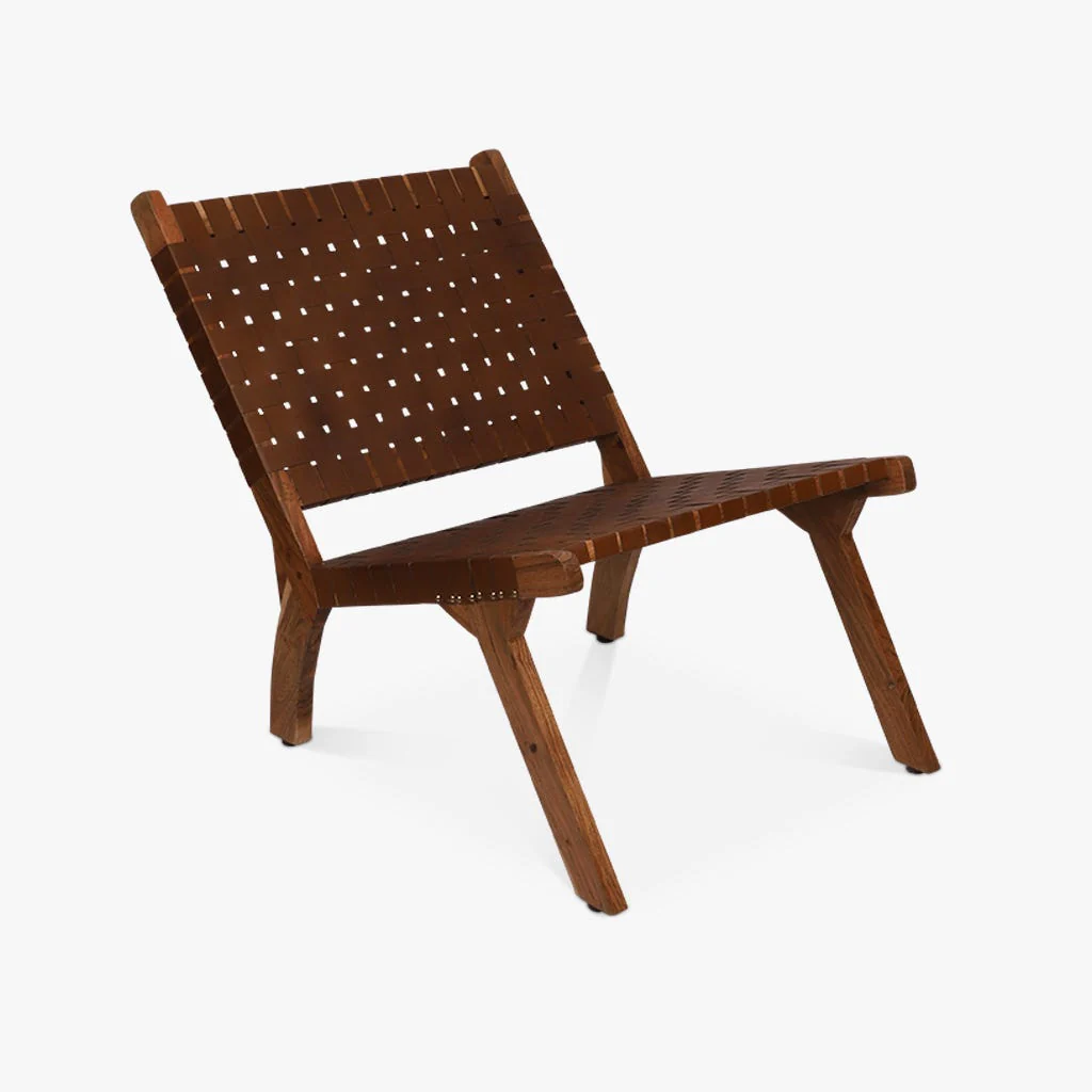 Cadeira de Pele Castanho sem Braços FEZ