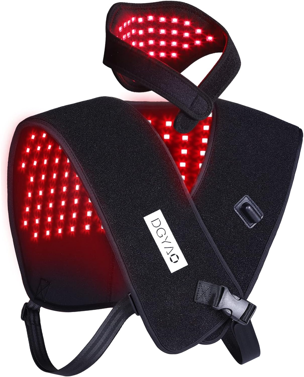 Red Light Therapy for Neck and Shoulder Pain Relief 850nm Near Infrared Therapy Set Wearable Wrap Devices for Upper Back Neck Shoulders Body Muscle Relax Home Use Treatment Pad FDA Cleared(Shoulder + Neck Pad)