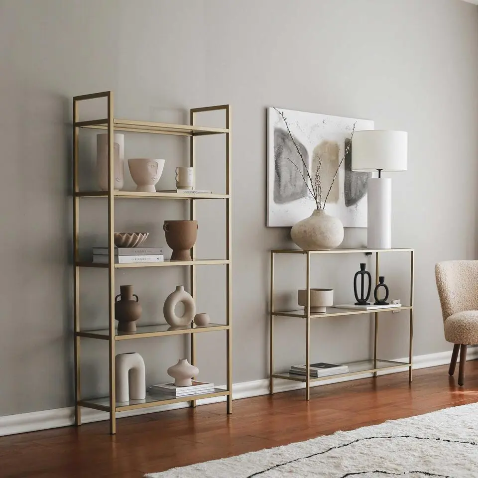 K1 Boekenplank - METALEN FRAME - Goud
