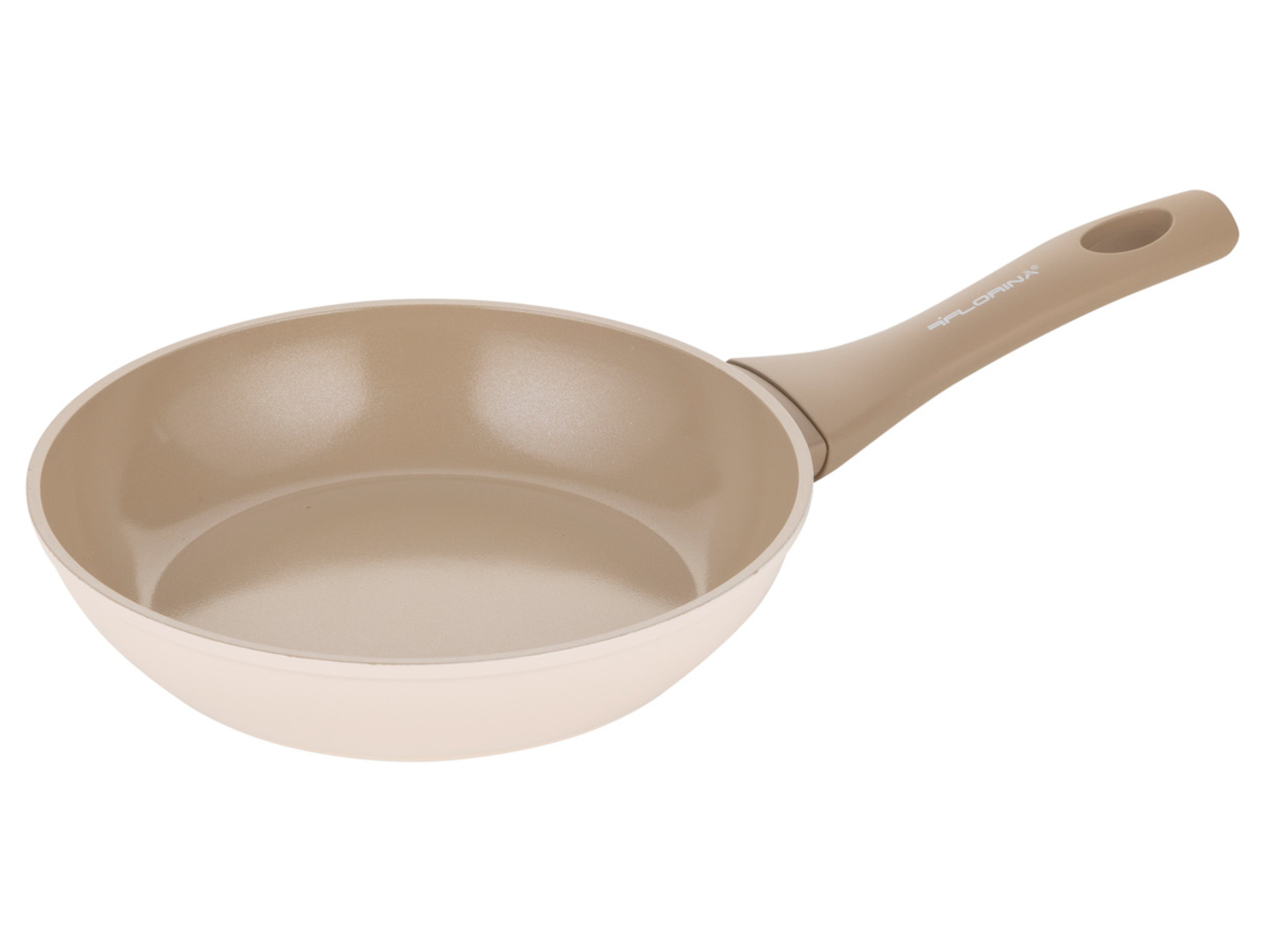 Patelnia aluminiowa z powłoką ceramiczną Mokka 20 cm beżowa