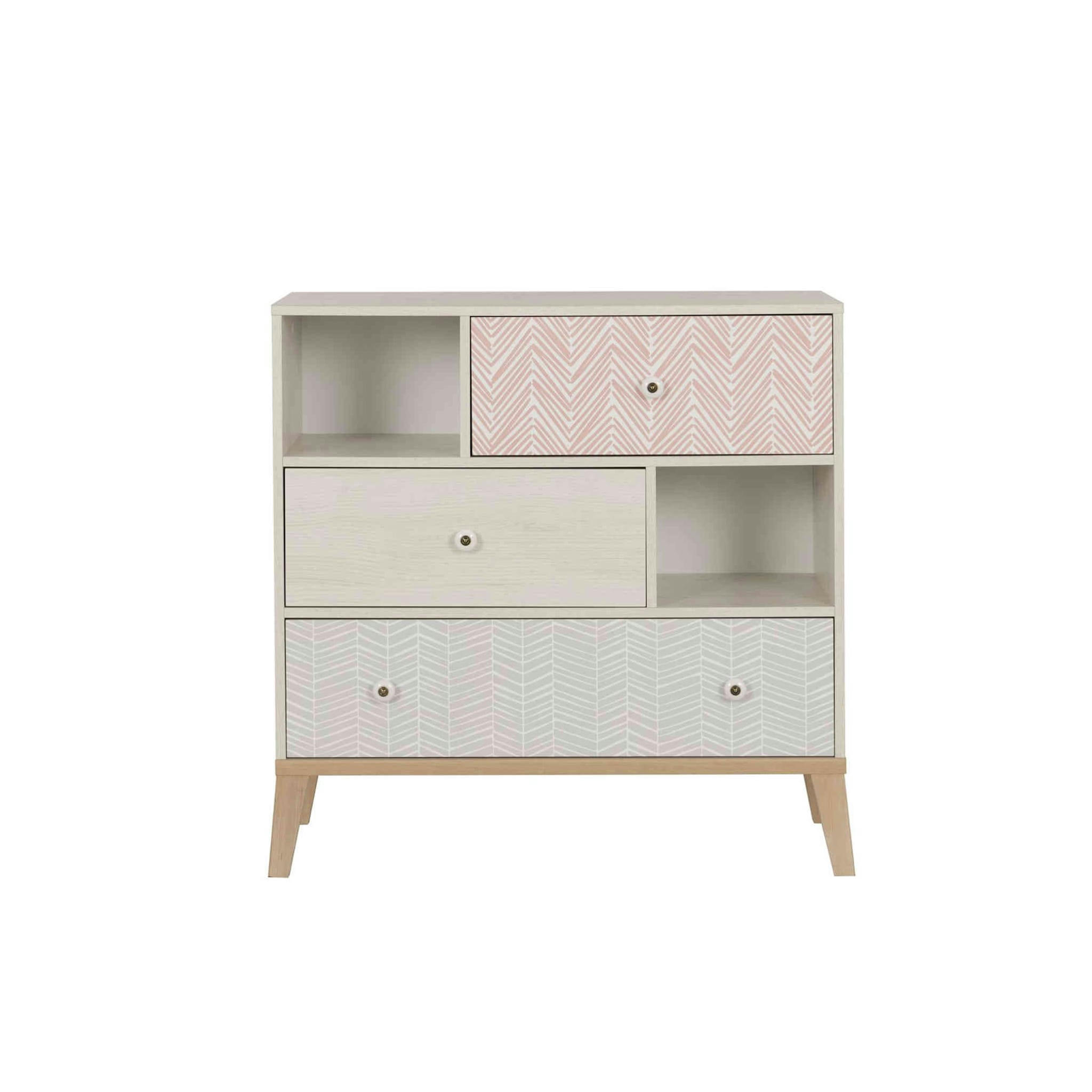 - Commode 3 tiroirs blanc