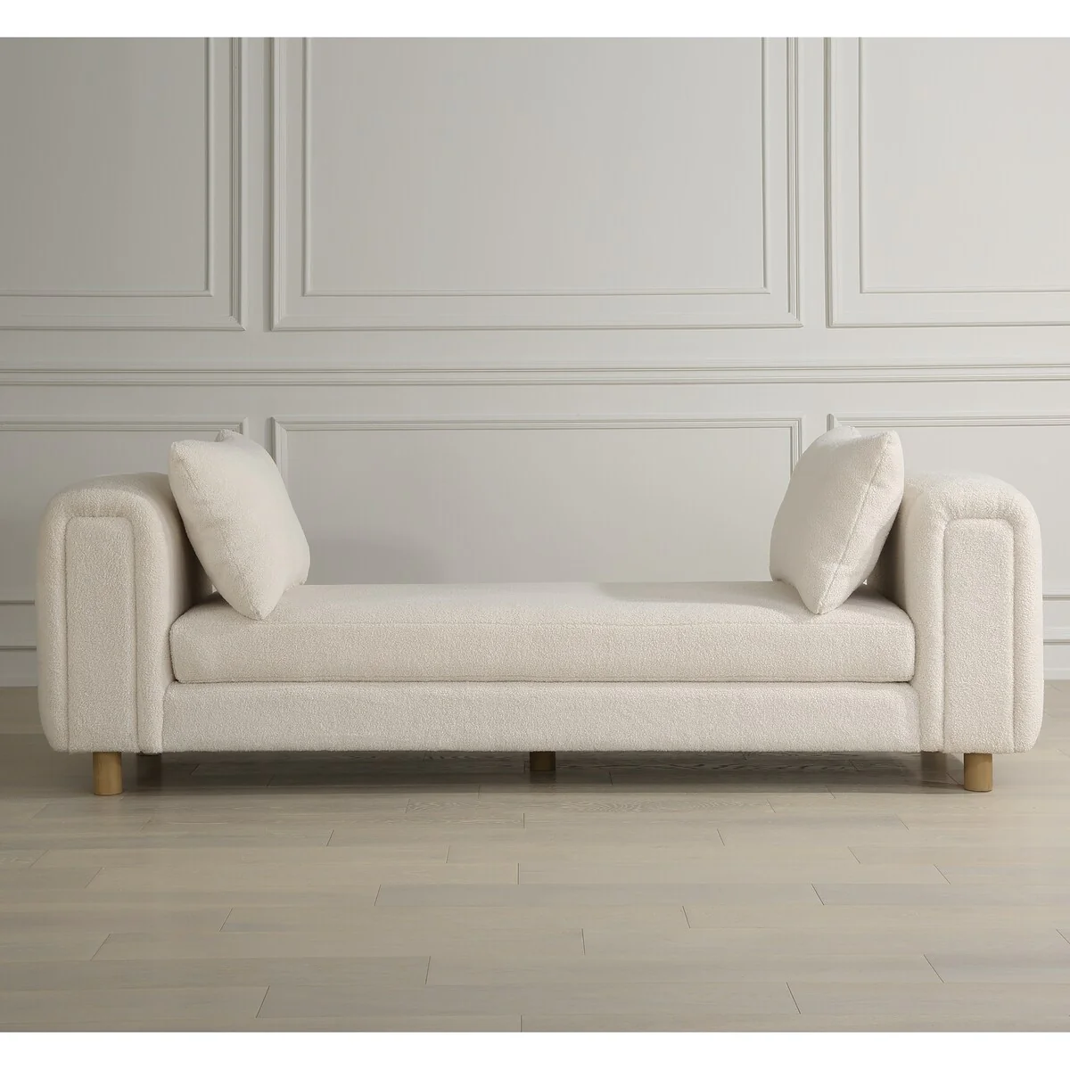 Uttermost Repose Oversized Ivory Bench - 28.5'' H X 90.5'' W X 26'' D