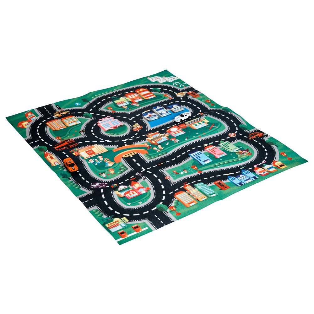 Tapis de jeu avec 2 vehicules