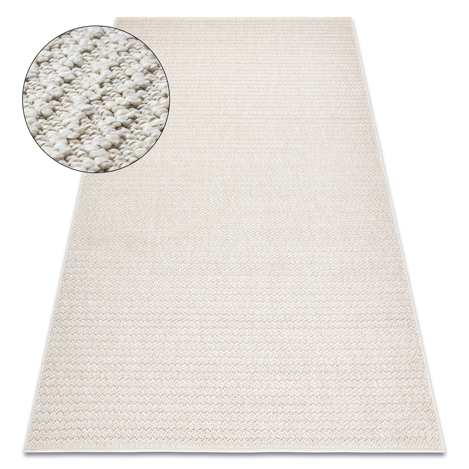 Dywan JERSEY 19236 krem - pętelkowy, strukturalny BOHO 60x100 cm