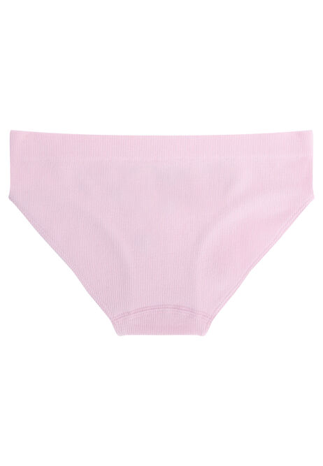Older Girls Pink Daisy Embroidered Briefs