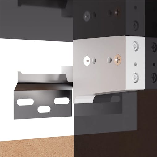 NNEVL Bedside Cabinet High Gloss Grey 30.5x30x30 cm Chipboard