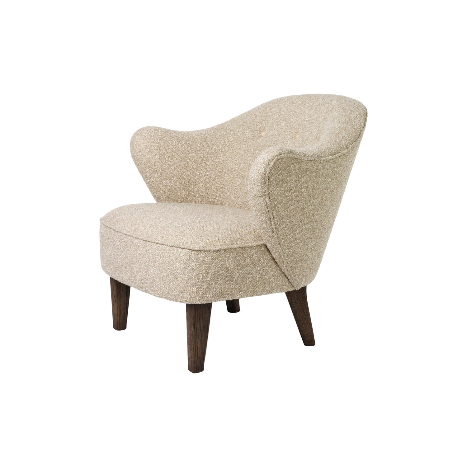 Ingeborg Lounge Chair & Ottoman, dark stained/zero 0001