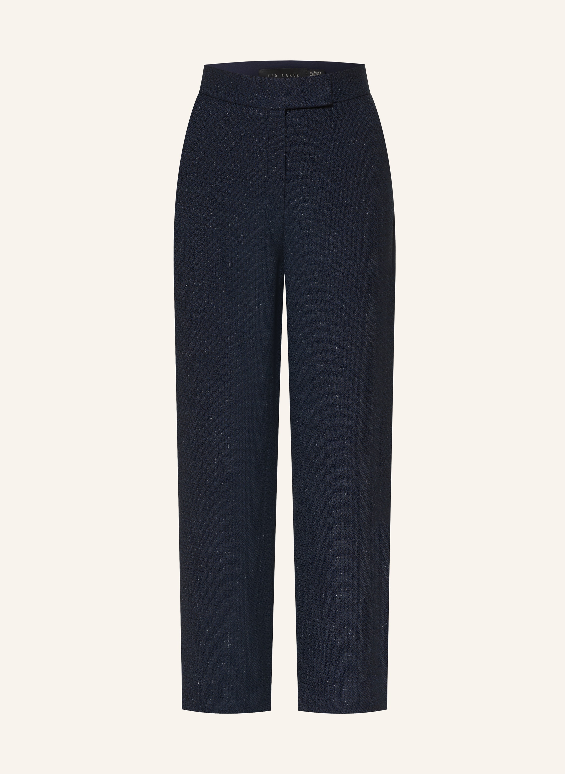 TED BAKER Marlenehose FLOXAT aus Bouclé mit Glitzergarn
