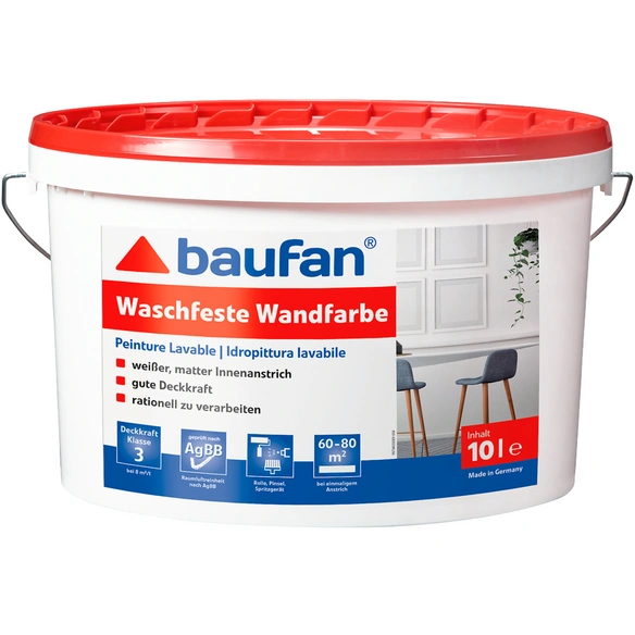 Farbe, matt, 10 l, sehr hoch deckend