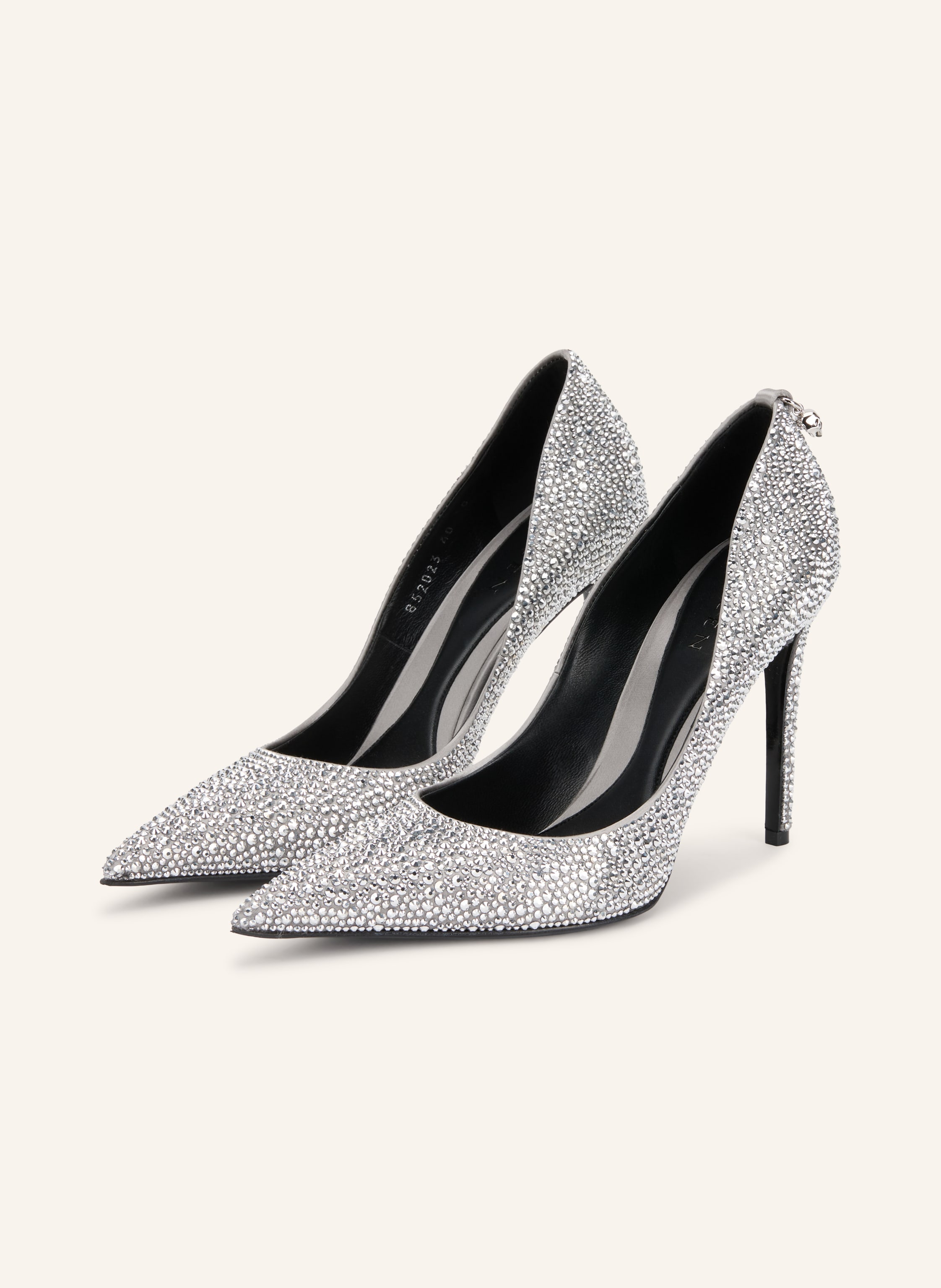 McQUEEN Pumps SKULL mit Schmucksteinen