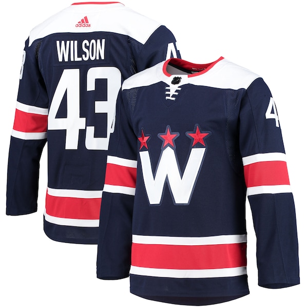 Tom Wilson Washington Capitals adidas Alternate Primegreen Authentic Player Jersey - Navy/Red