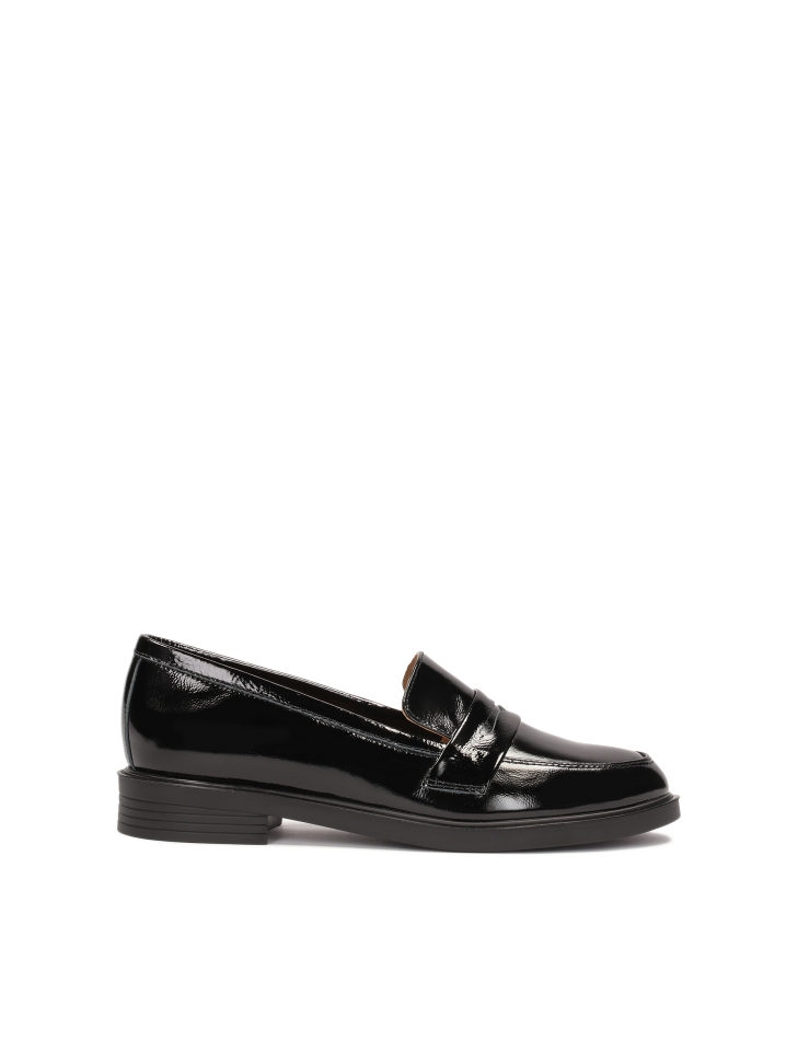 Women's patent leather loafers