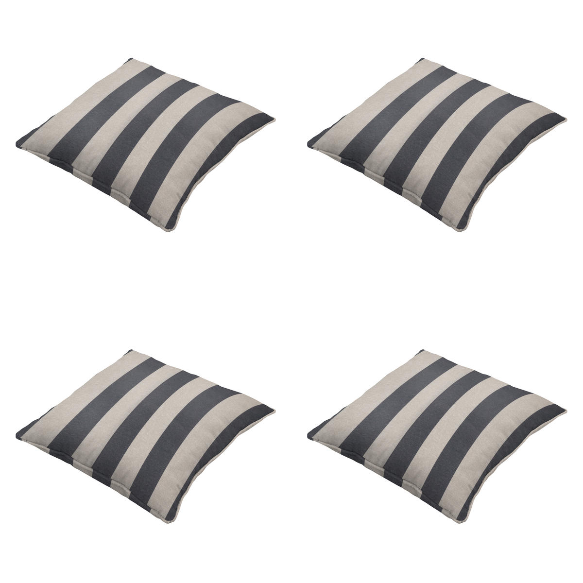 Madison sierkussen Amora - grijs - 50x50x10cm - set van 4