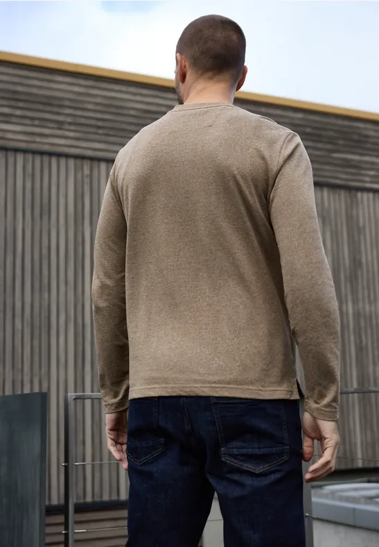 Langarmshirt mit Stickerei