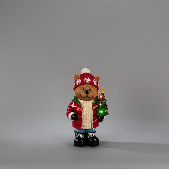 LED Figur, Polyresin, LxBxH: 21x13,5x38 cm, mehrfarbig