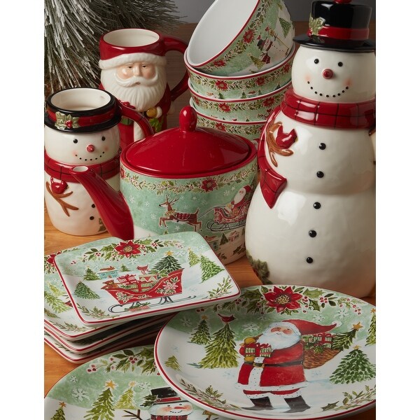 Certified International Joy of Christmas 16 oz. Mugs, Set of 4 Assorted Designs