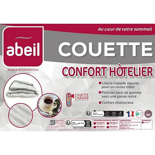 ABEIL Couette Confort Hôtelier 220 x 240 cm