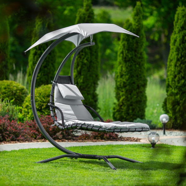 47742 patio wiszący leżak Albert szary spa