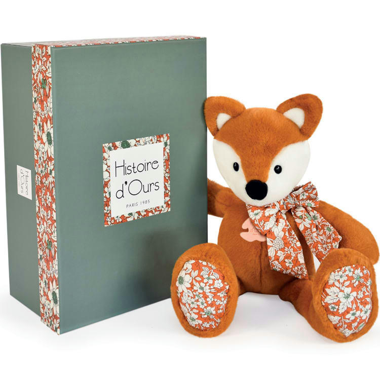 - Coffret peluche renard Copains câlins (25 cm)