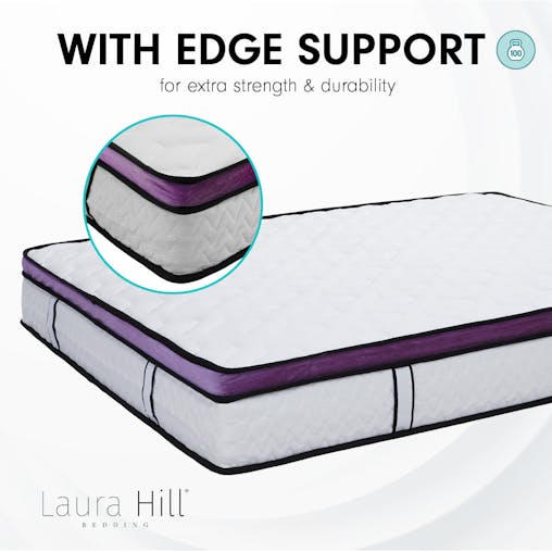 NNEDPE Laura Hill Euro Top Spring Pocket Mattress Queen - 30cm