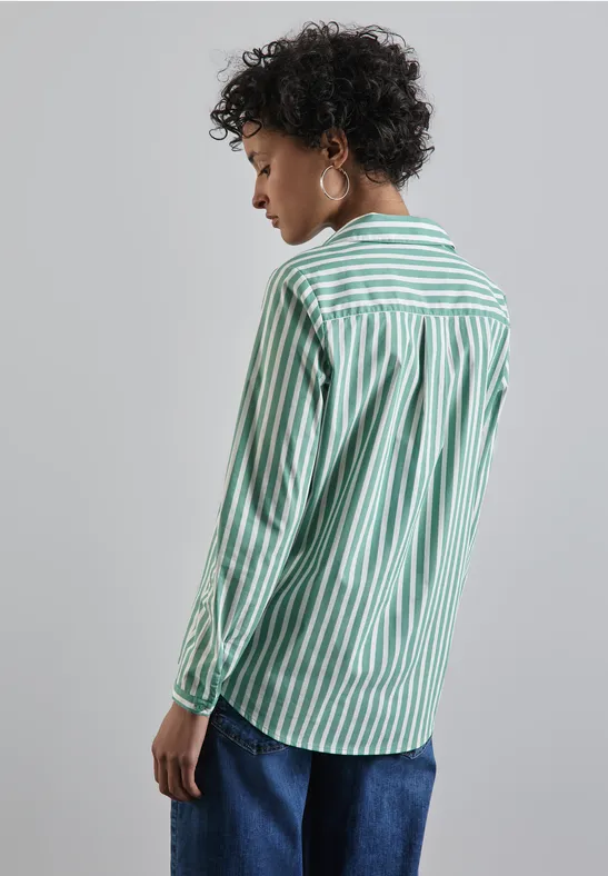 Gestreifte Business-Bluse