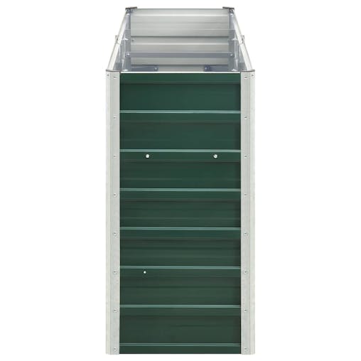 NNEVL Garden Raised Bed Galvanised Steel 240x40x77 cm Green