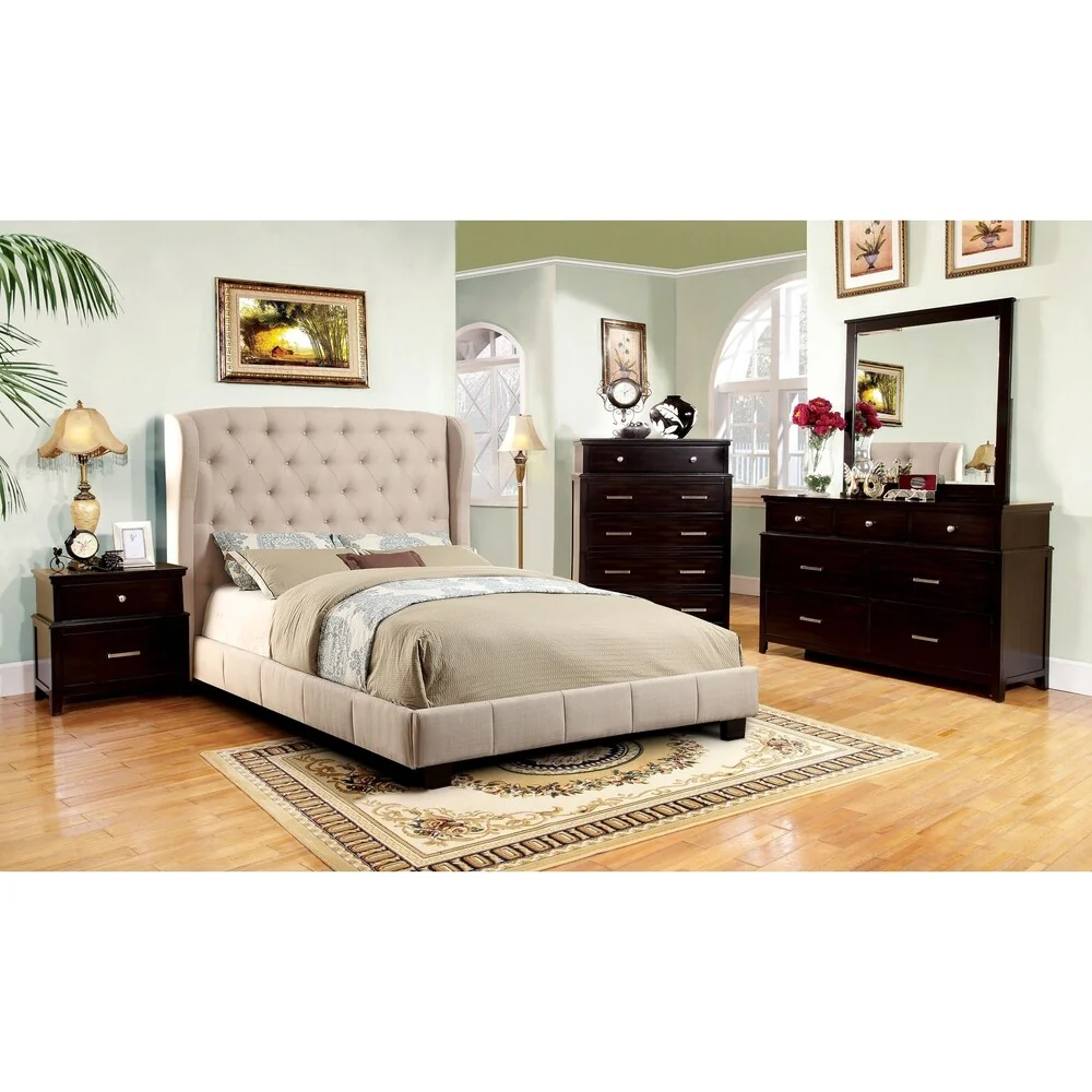 Williams Home Furnishing Fontes Queen Bed in Ivory Finish