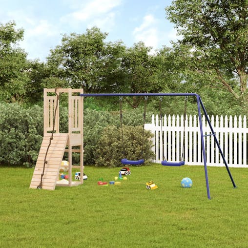 NNEVL Outdoor Playset Solid Wood Pine