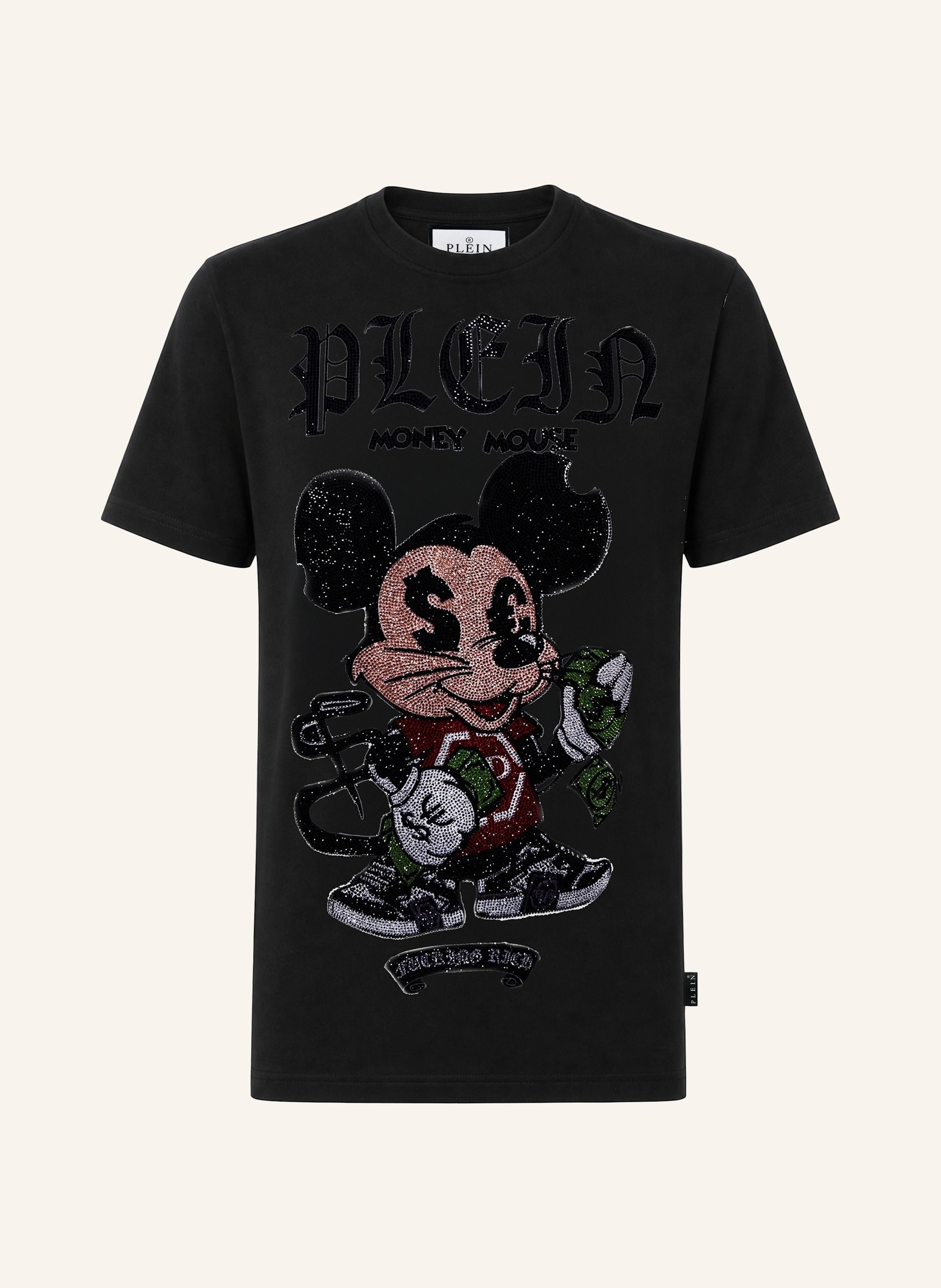 PHILIPP PLEIN Kurzarm-Rundhals-T-Shirt MONEY