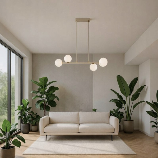 Lampa wisząca Sphere 4xE27 beżowa