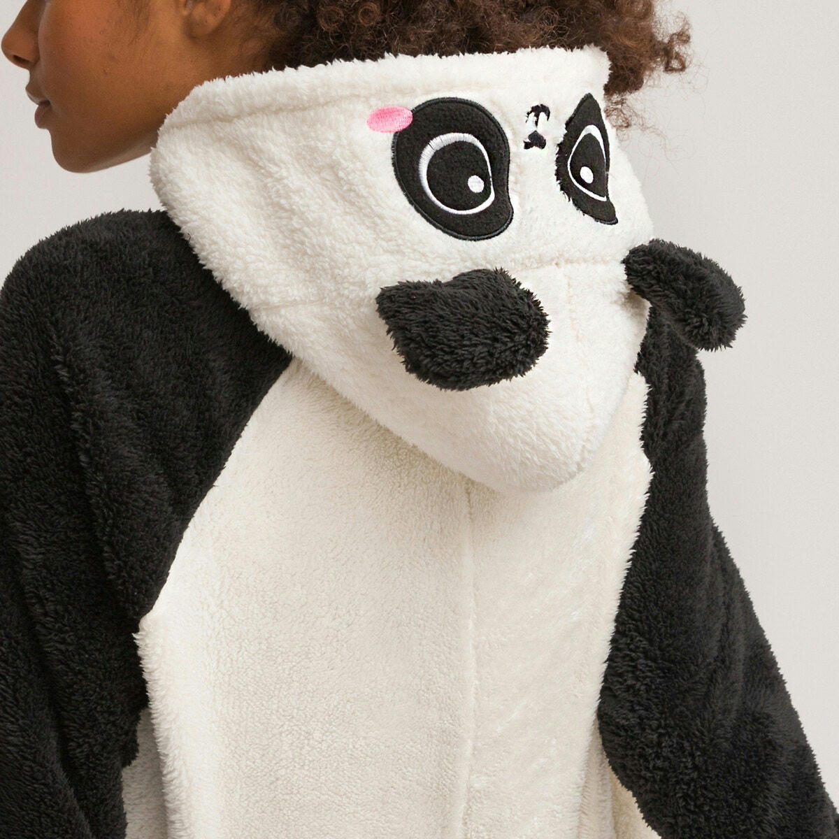 Surpyjama à capuche panda en polaire
