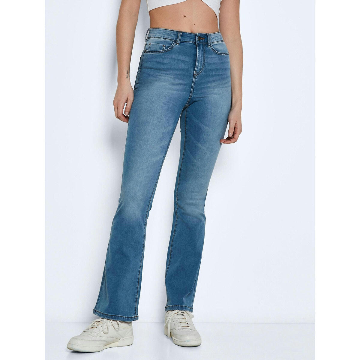 Jean flare, taille haute