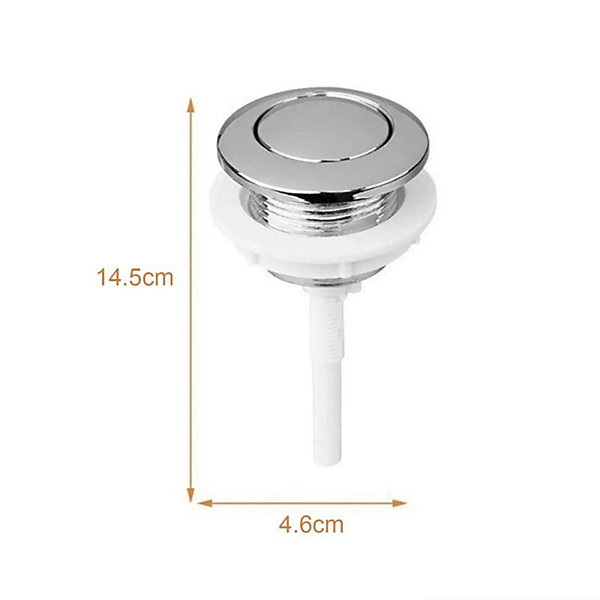 CODEKEY 38 mm Bouton poussoir de réservoir de toilette rond universel depour siège de toilette à la maison, salle de bain, hôtel