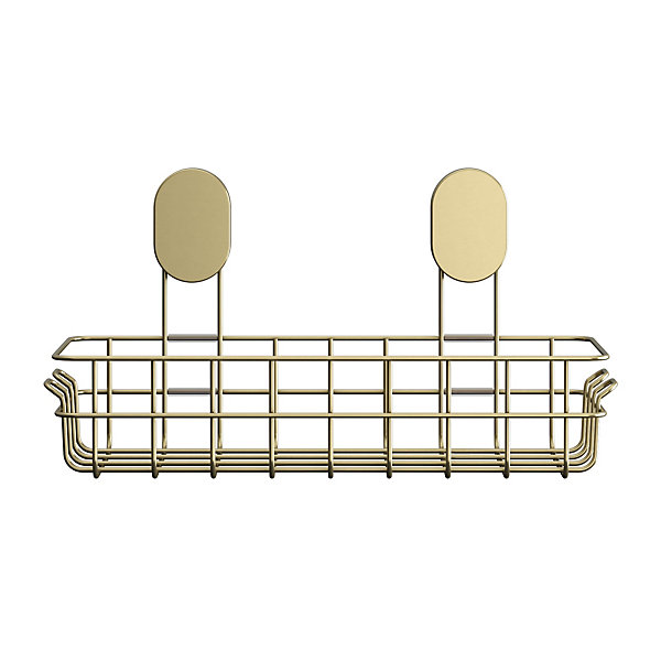 Panier de douche filaire L en acier inoxydable or Cavally GoodHome