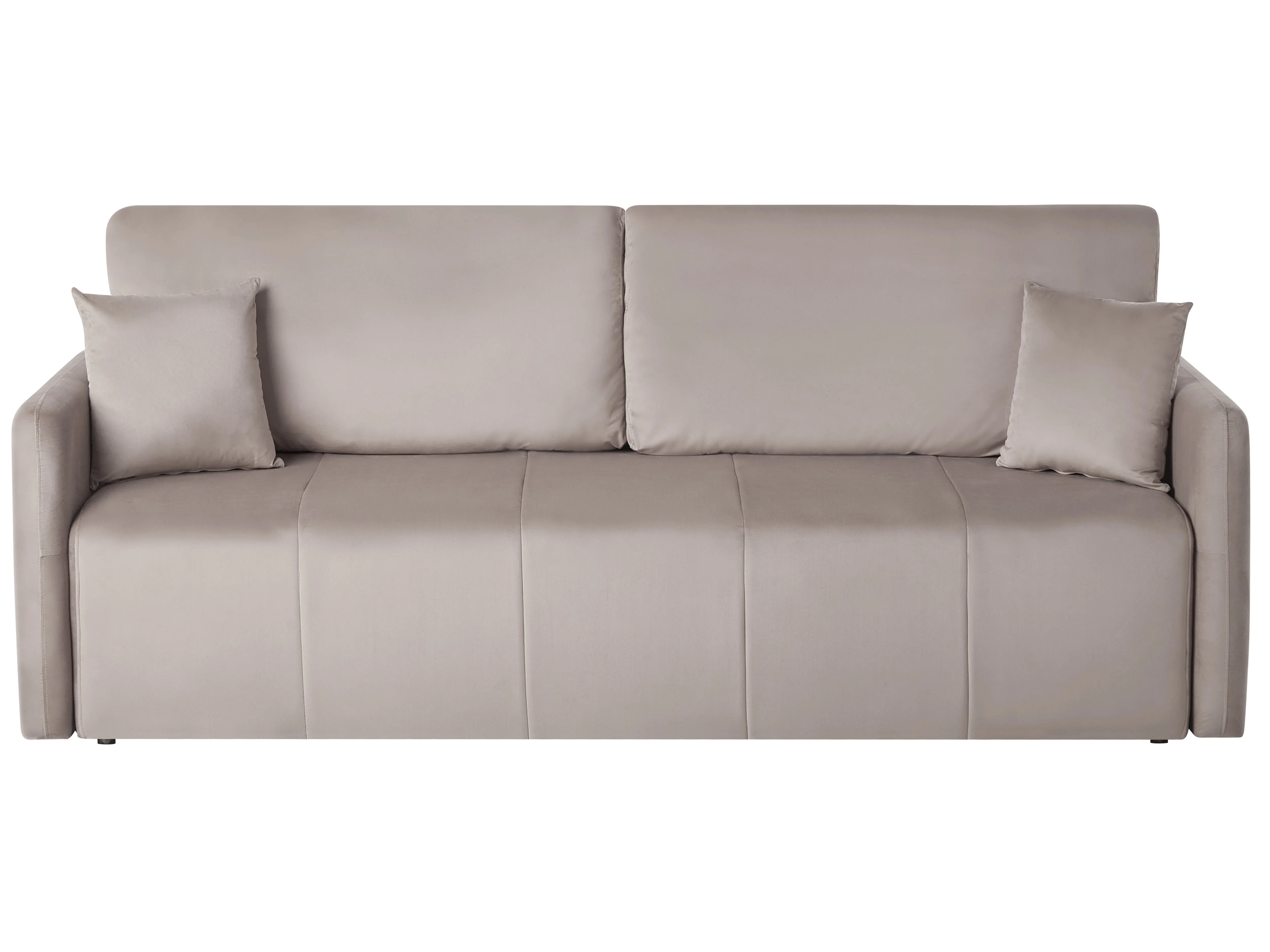 Sofa Bed 3 Seater EGGE Velvet Taupe