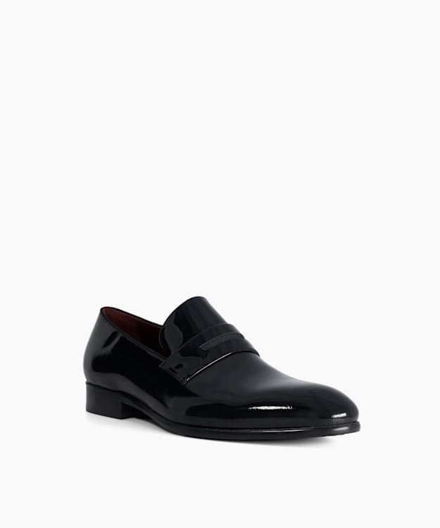 Simpso Black - Patent Leather Loafers
